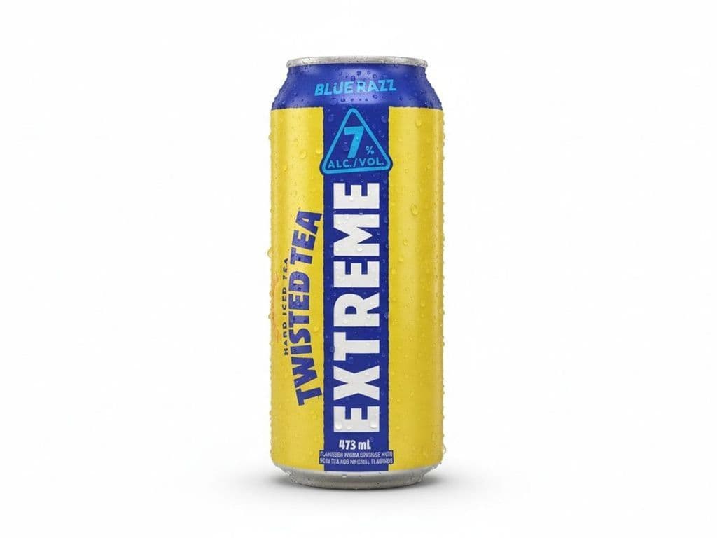 Twisted Tea - Extreme BLUE RAZZ, Individual 473ml beer can (7.0% ABV)