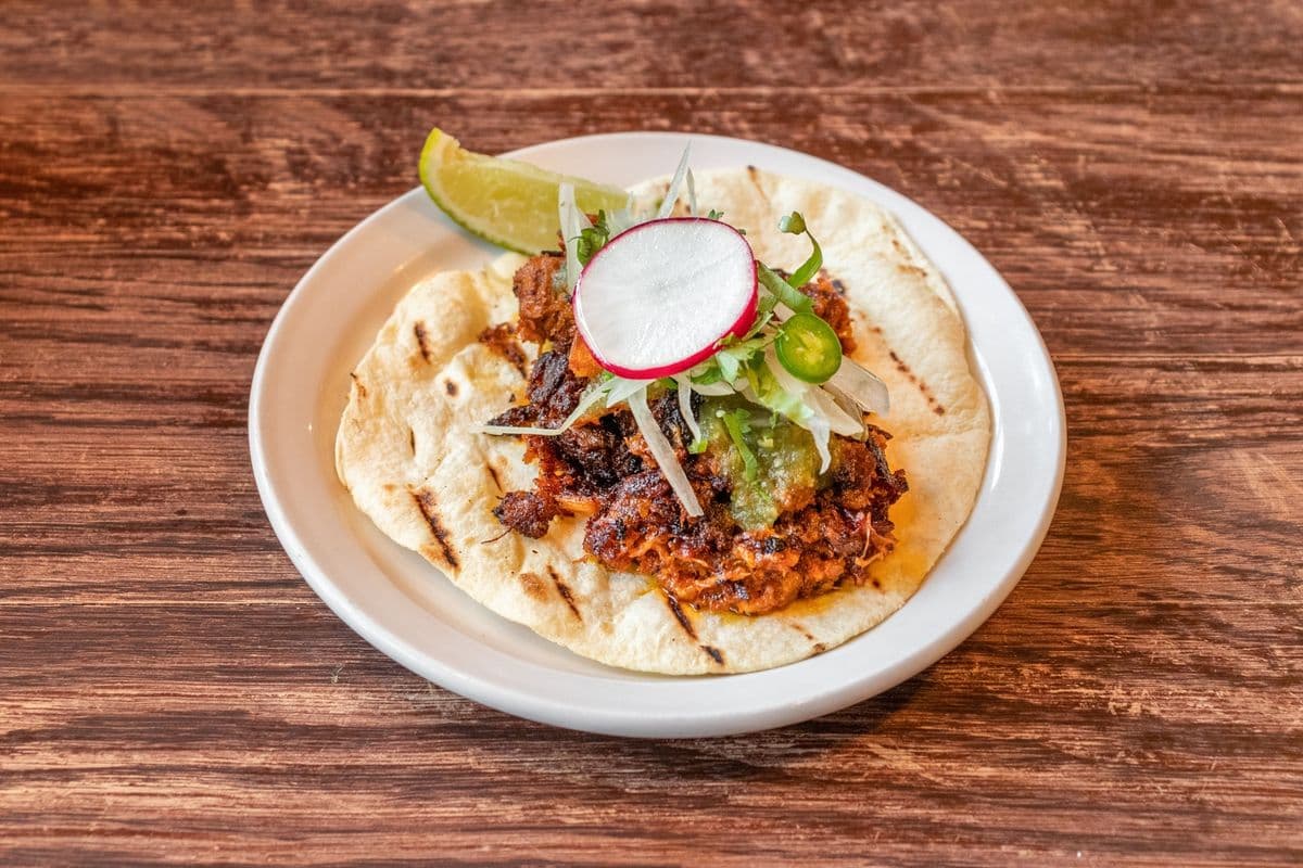 Cochinita Roasted Pig Head Taco