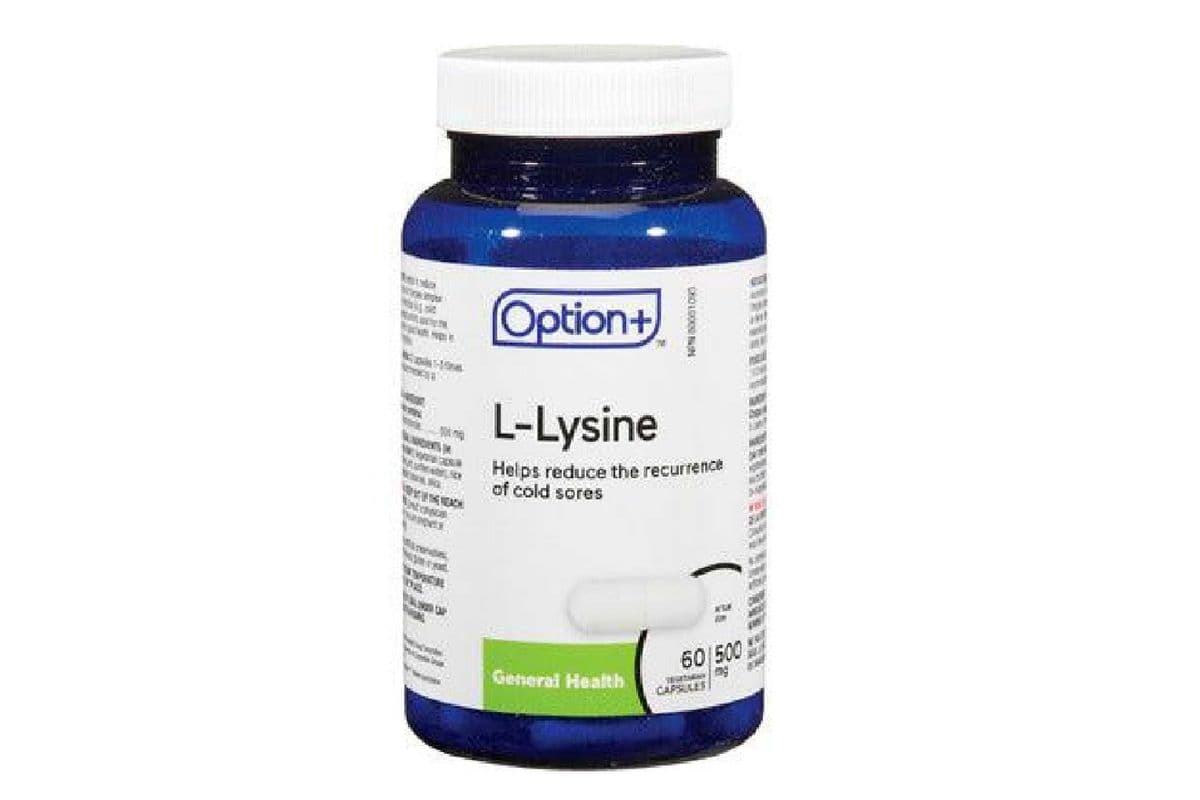 OPTION+ L-LYSINE CAPSULES 500MG 60 PACK (60 CAPSULES)