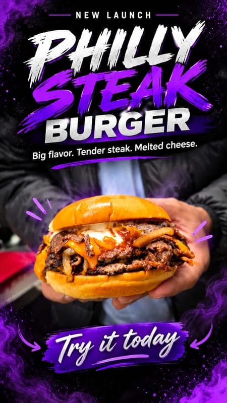 Philly Steak Burger