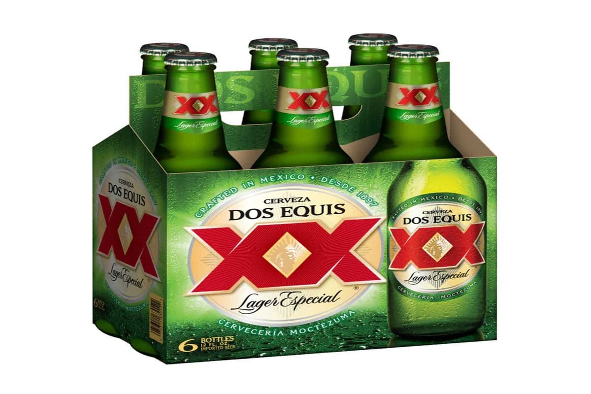 Dos Equis Mexican Especial Lager Beer 6 Bottles (6 x 355ml)
