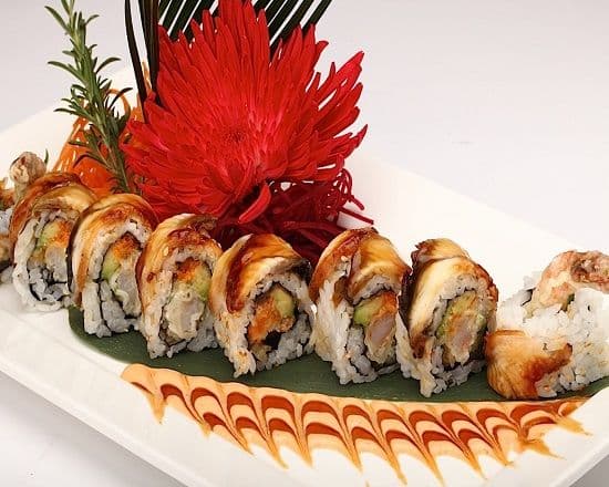 Hot Fire Torched Black Dragon Roll (8 pcs)