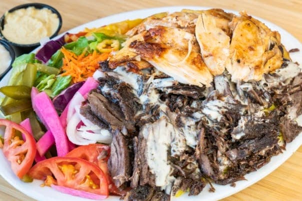 Mix Shawarma Plate (Chicken & Beef)