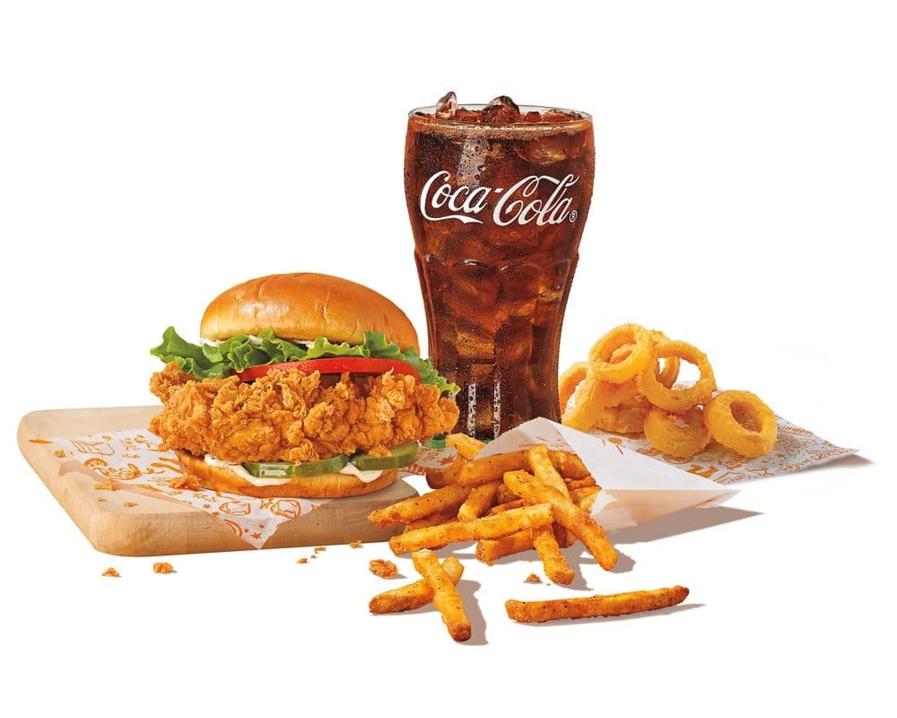 Spicy Deluxe Chicken Sandwich Large Combo
