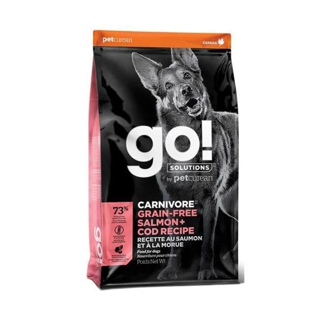 Petcurean Go! Solutions Carnivore Grain-Free Salmon + Cod Recipe For Dogs 22 lb