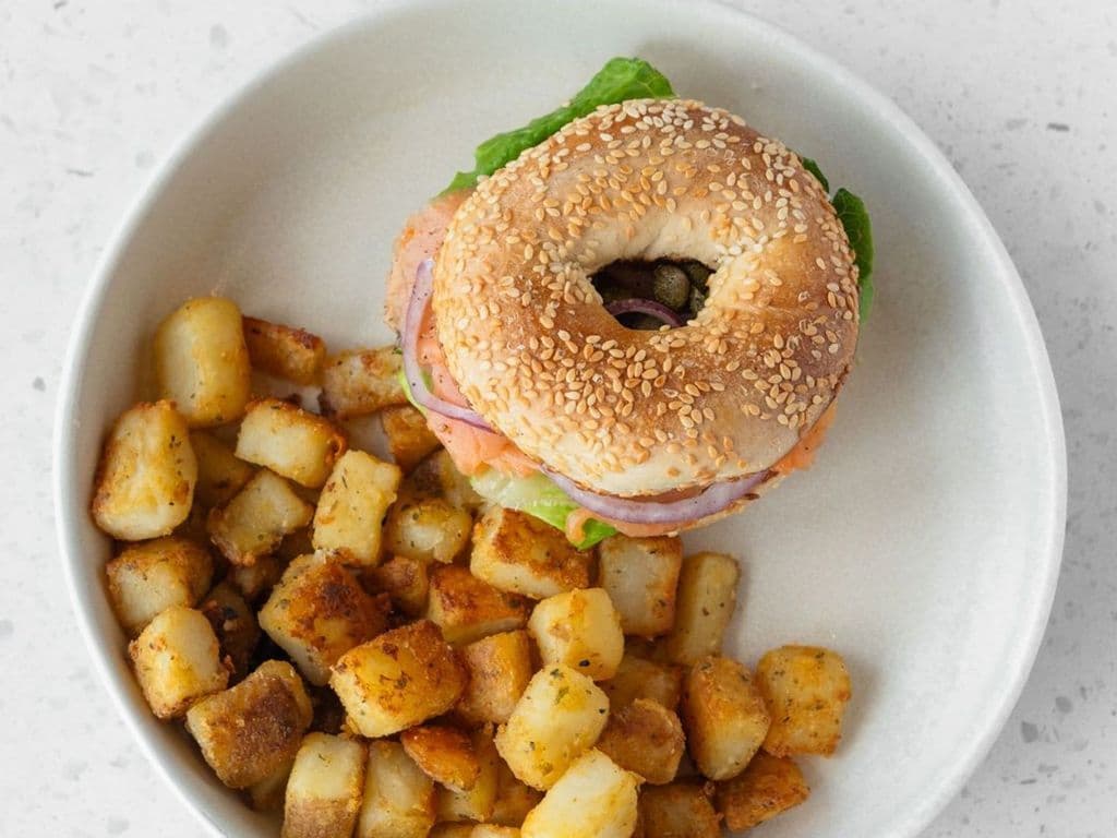 BAGEL SAUMON ET PATATES