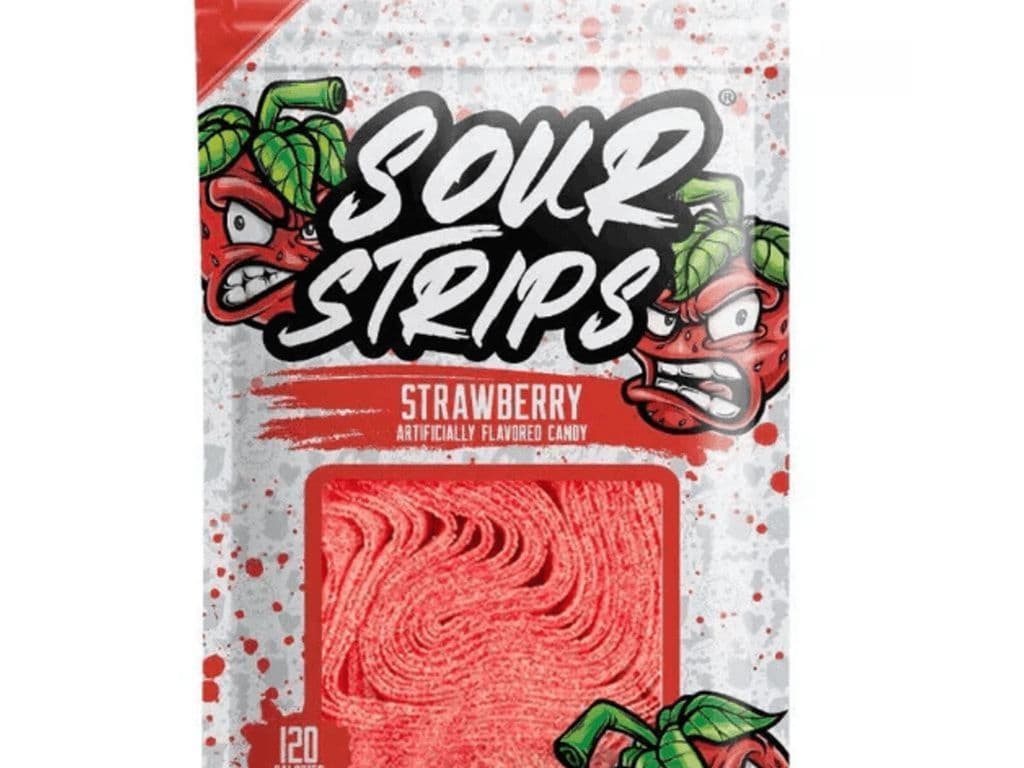 Sour Strips (96g) - STRAWBERRY