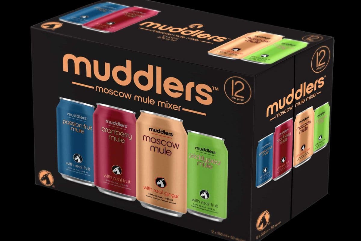 Muddlers Moscow Mule Mixer (12 Pack) (12 x 355ml Cans)