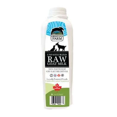 Crosswind Farm Frozen Raw Goat Milk 1L