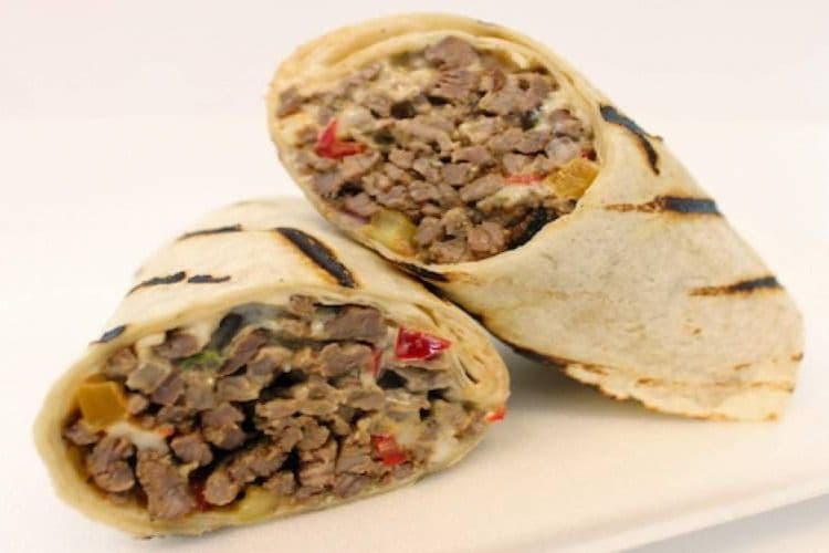 Suya Steak and Chicken Wrap