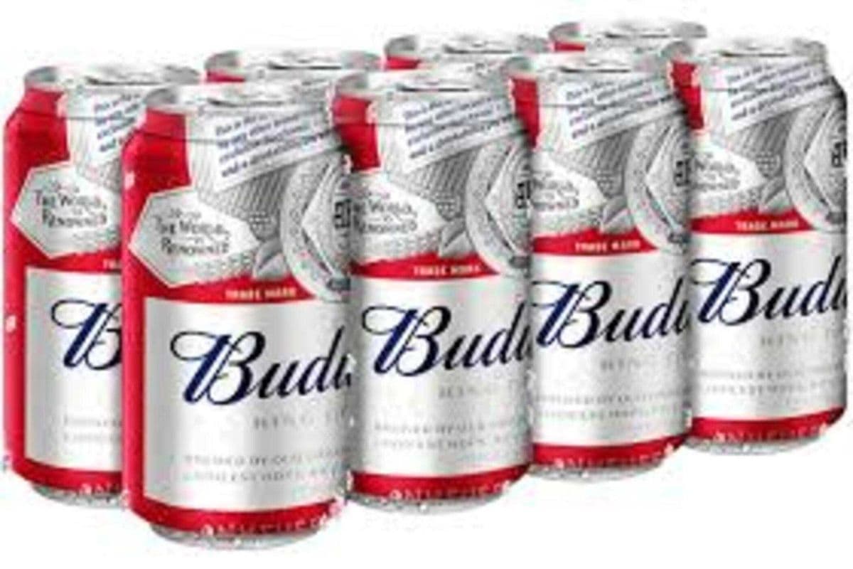 Budweiser Lager Beer 8 cans (8 x 355ml)