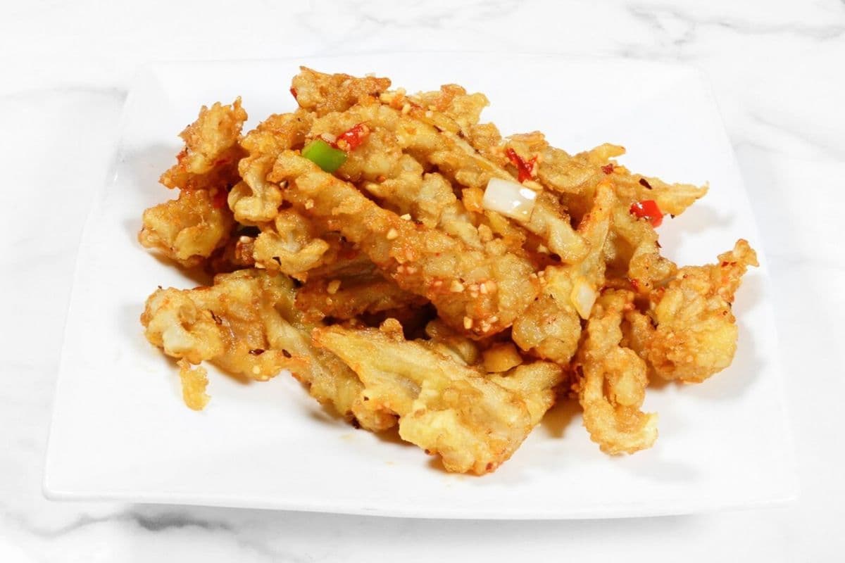 56. Pan-Fried Squid with Chilli and Pepper Salt