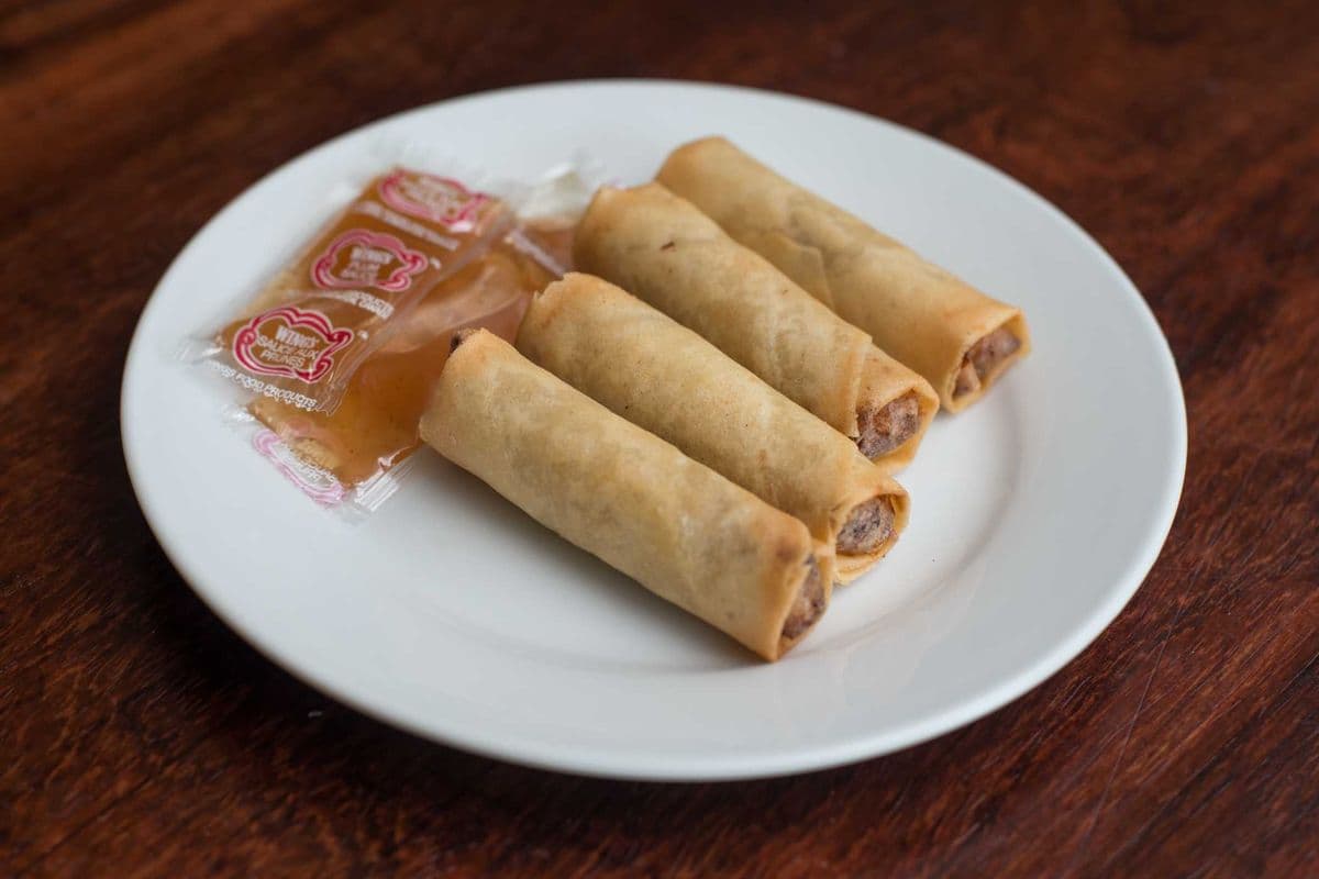 Pork and Vegetable Spring Rolls (4)