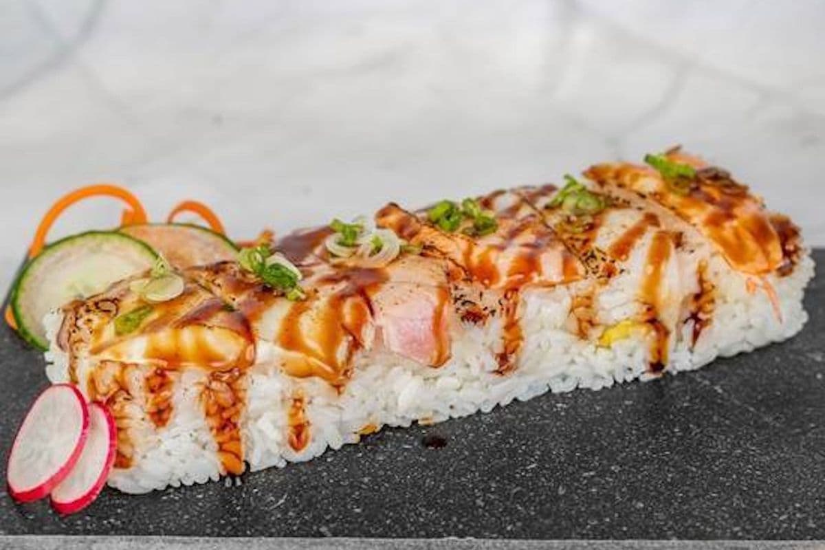 Rainbow Pressed Sushi