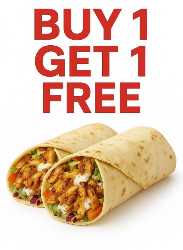 Queen Chicken Wrap Combo – Buy 1 Get 1 Free (Limited Time)