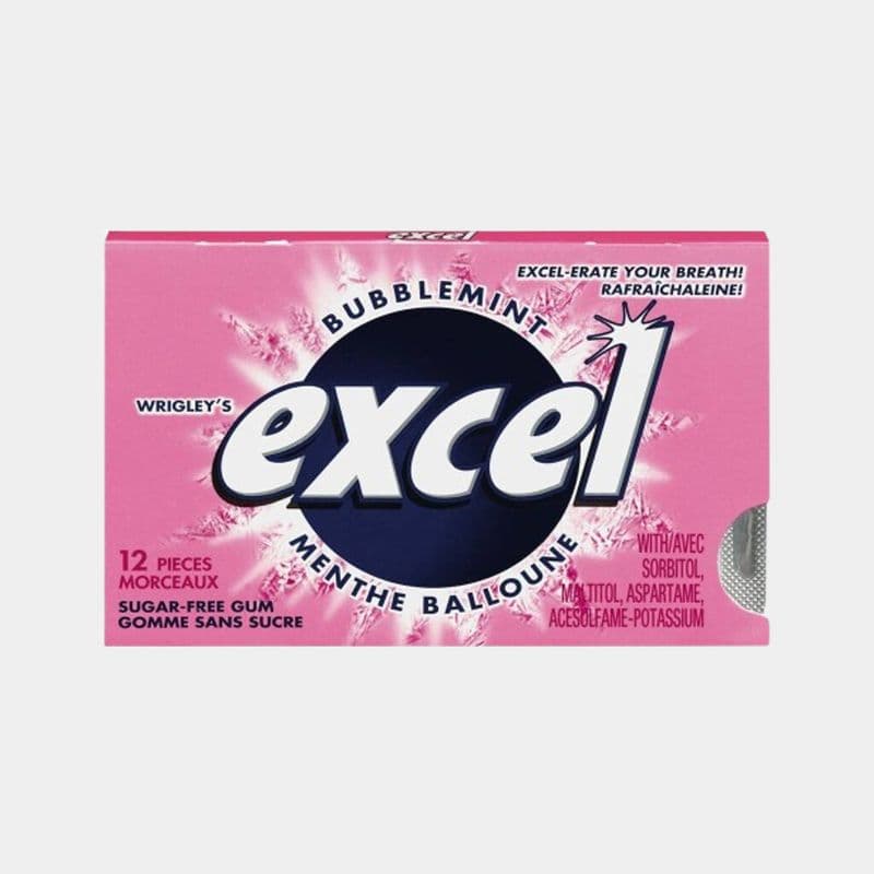 Excel Bubblemint Gum (1 ea-12pcs)