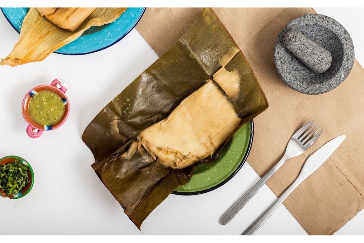 Tamal Poulet Sauce Verte / Chicken Tamal Green Sauce