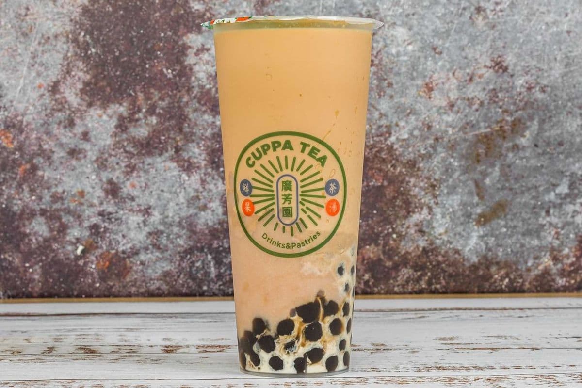 Fresh Taro & Pearl Boba Milk Tea (Cold/Hot) 芋泥黑珍珠奶茶(凍/熱)
