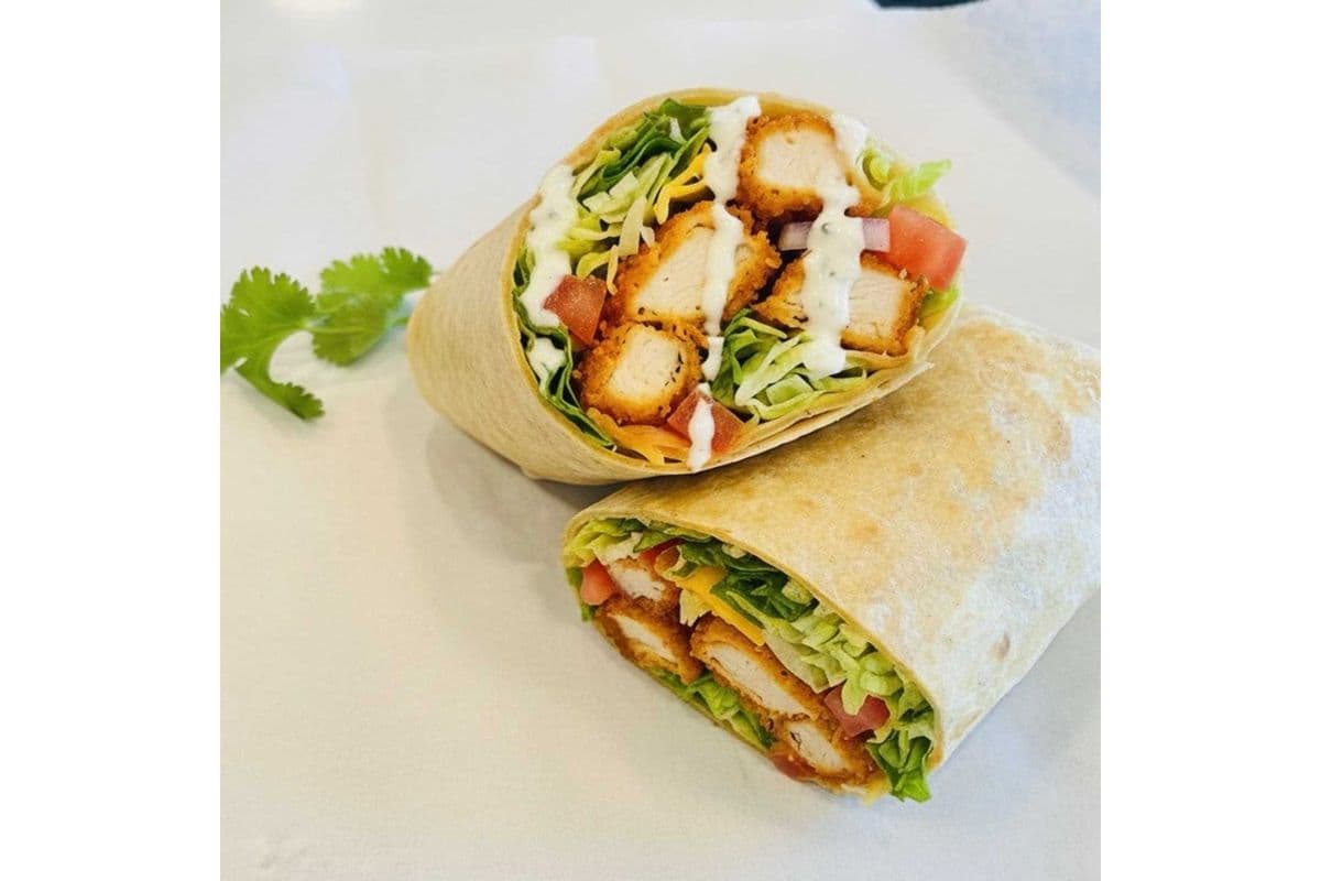 Creamy Garlic Chicken Wrap