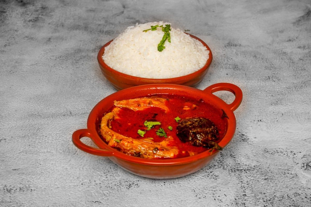 Nellore Fish Curry with Rice