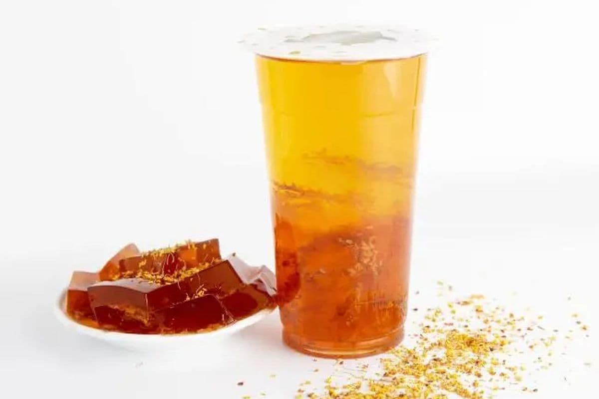 Lemon Ice Tea with Osmanthus Jelly 桂花冻柠檬茶
