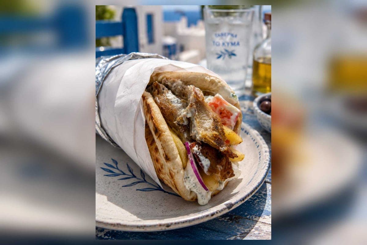 Chicken Gyro on a Pita