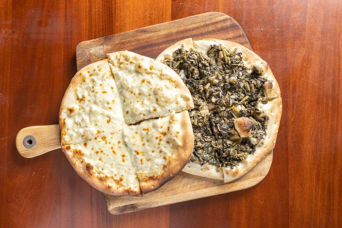 Spinach and Cheese Manakeesh