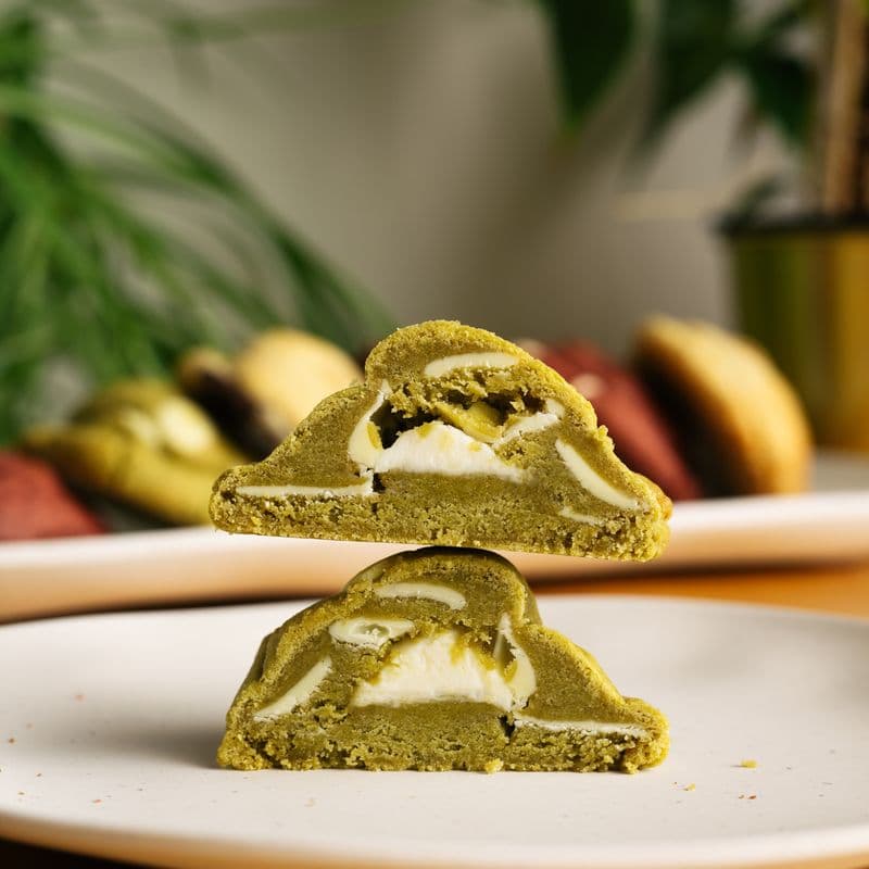 Biscuit Matcha Cheesecake