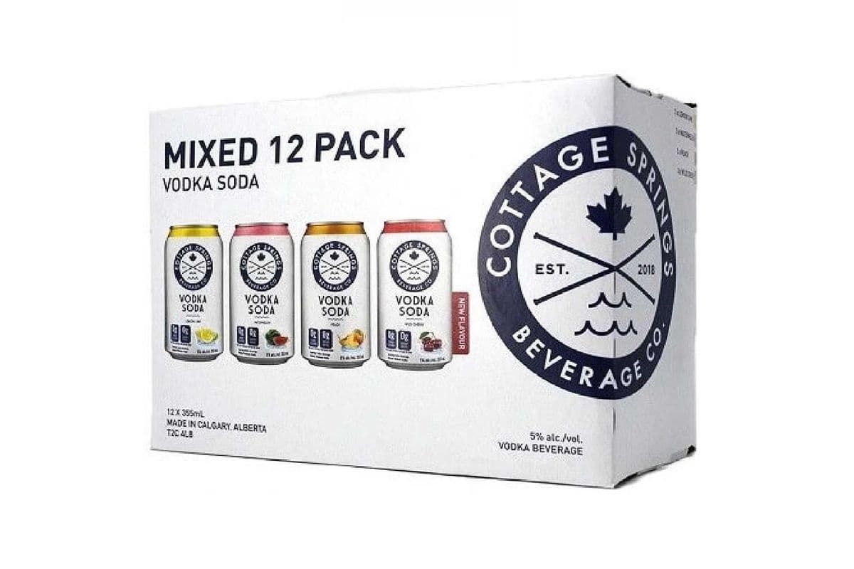 Cottage Springs RTD Vodka Soda (12 x 355ml)