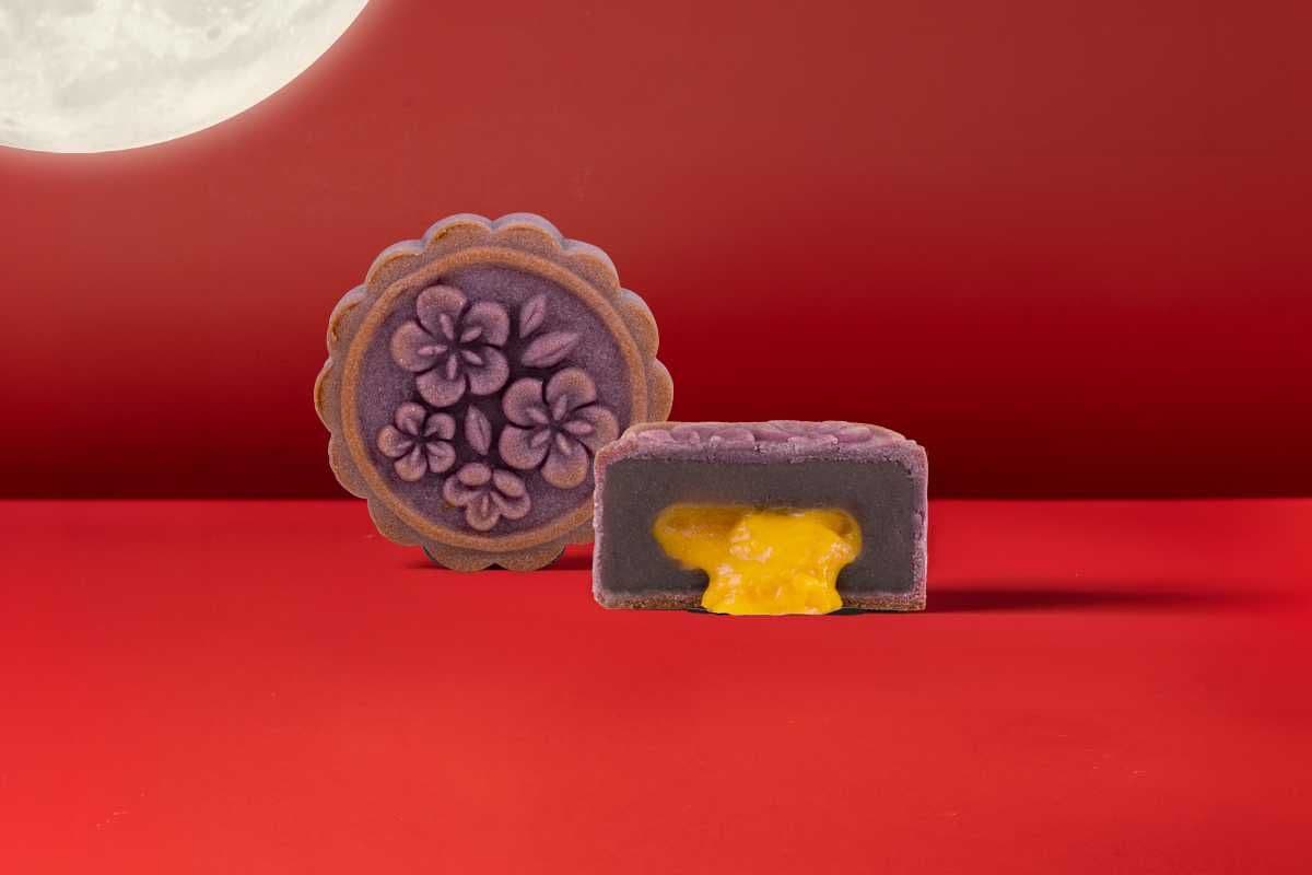 Ube Salted Egg Mooncake