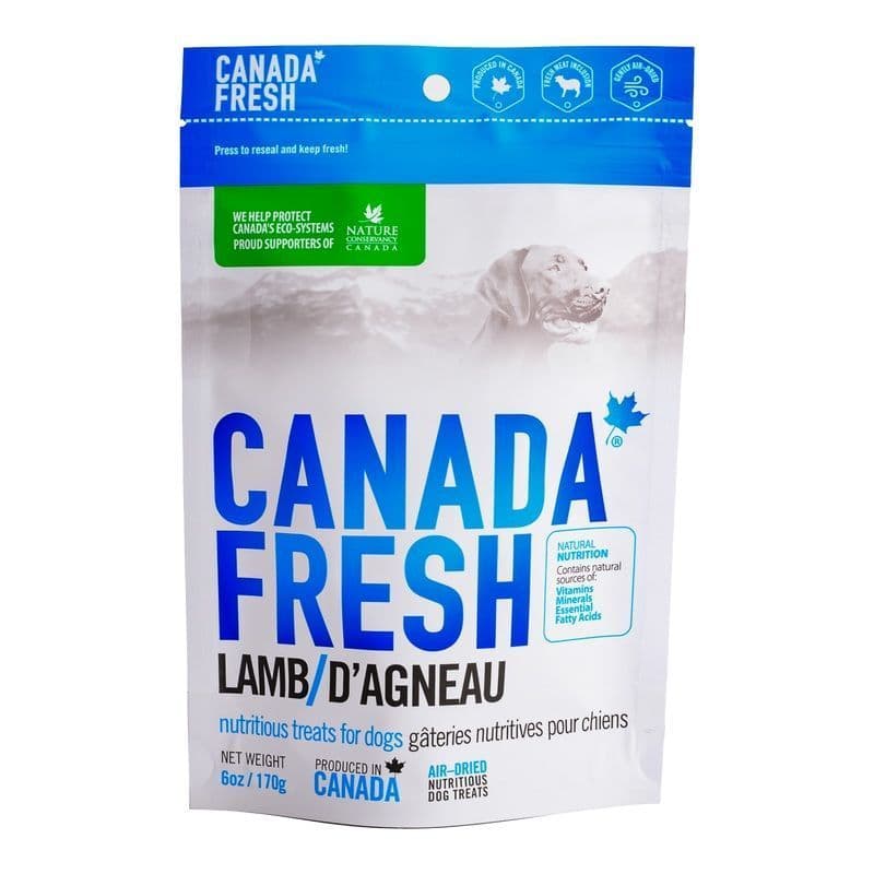 PetKind Canada Fresh Lamb Air-Dried Nutritious Dog Treats 6oz