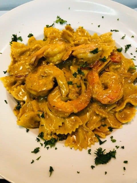 Farfalle con Gamberi