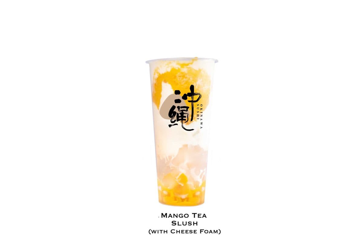 Mango Tea Slush (with cheese foam)