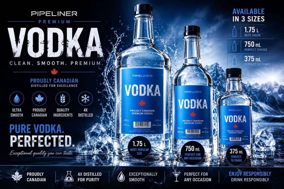 PIPELINER VODKA 375 ML (1 x 375 ml)
