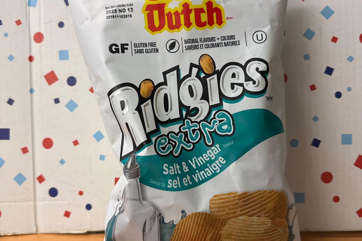 Old Dutch Ridgies Extra Salt & Vinegar 200g