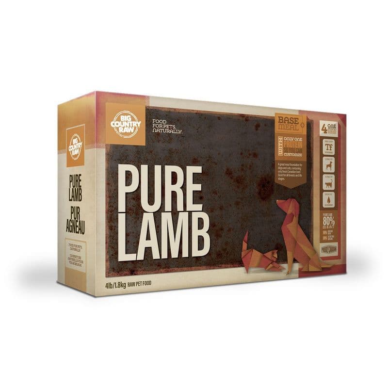 Big Country Raw Pure Lamb Carton - 4 x 1 lb