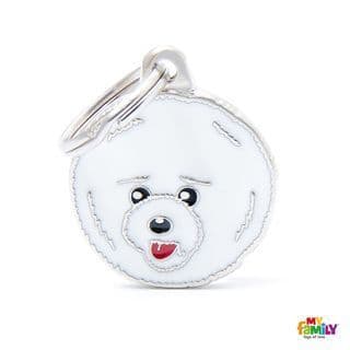 MyFamily Bichon Frise Engraved Tag