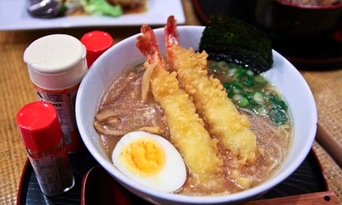 Shrimp Tempura (4 pcs) Ramen Noodle Soup (A760)