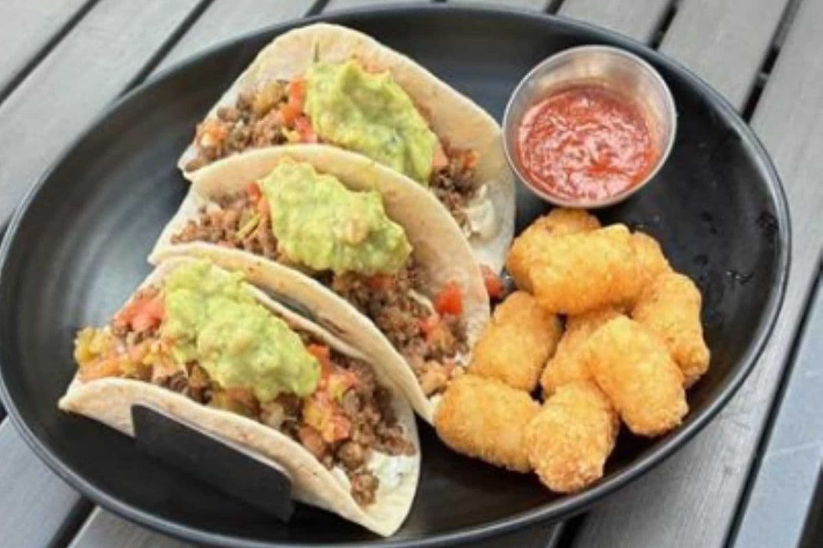 Tex Mex Beef Tacos and Tots