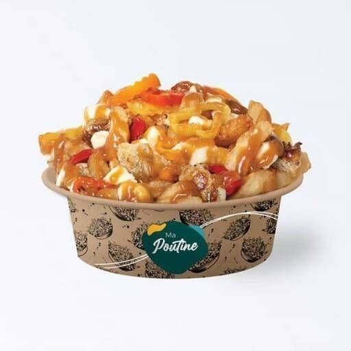Grande poutine poulet piment doux / Large Sweet Chili Chicken Poutine