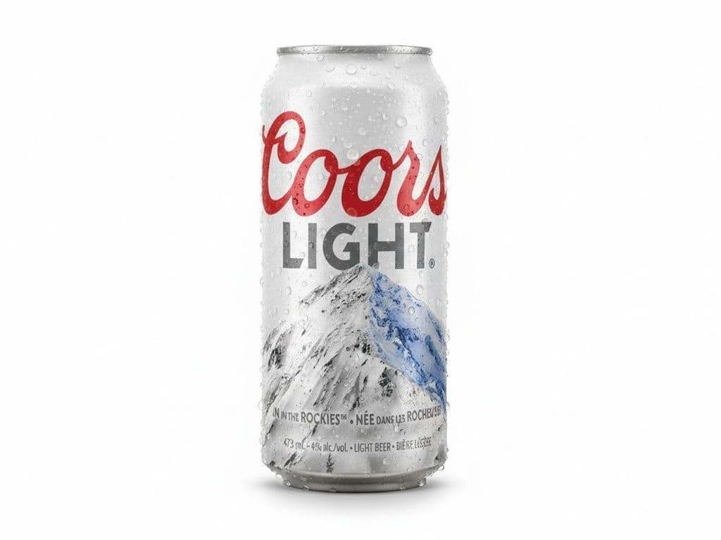 Coors Light - Lager, Individual 473ml beer can (4.0% ABV)