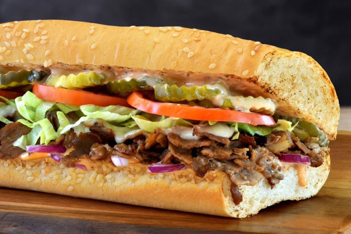 12" Large Cheeseburger Philly Sub