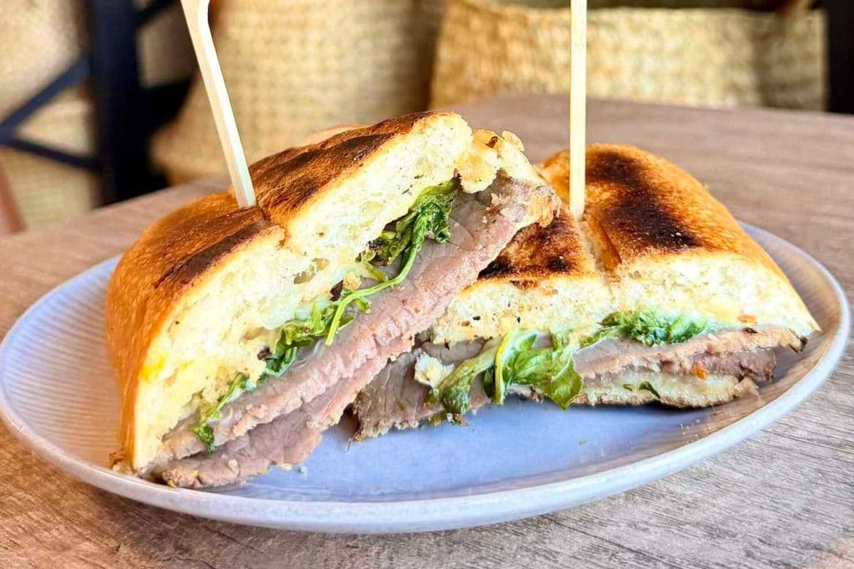 Roast Beef Panini Sandwich