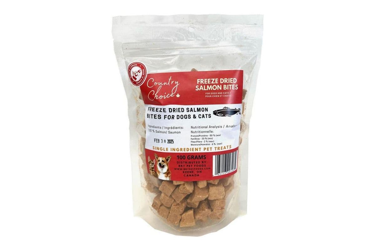 Country Choice Salmon Bites Freeze-Dried Treats (100 g)