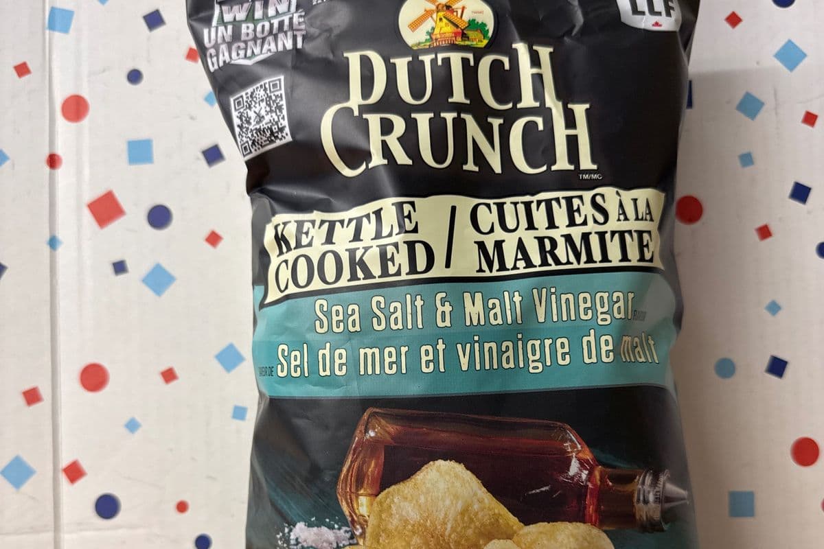 Old Dutch Crunch Kettle Cooked Sea Salt & Malt Vinegar 200g