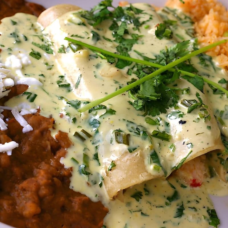 Al Pastor Pork Pork Enchiladas