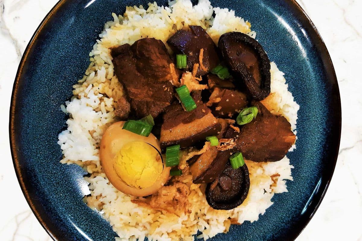 Babi Kecap on Rice