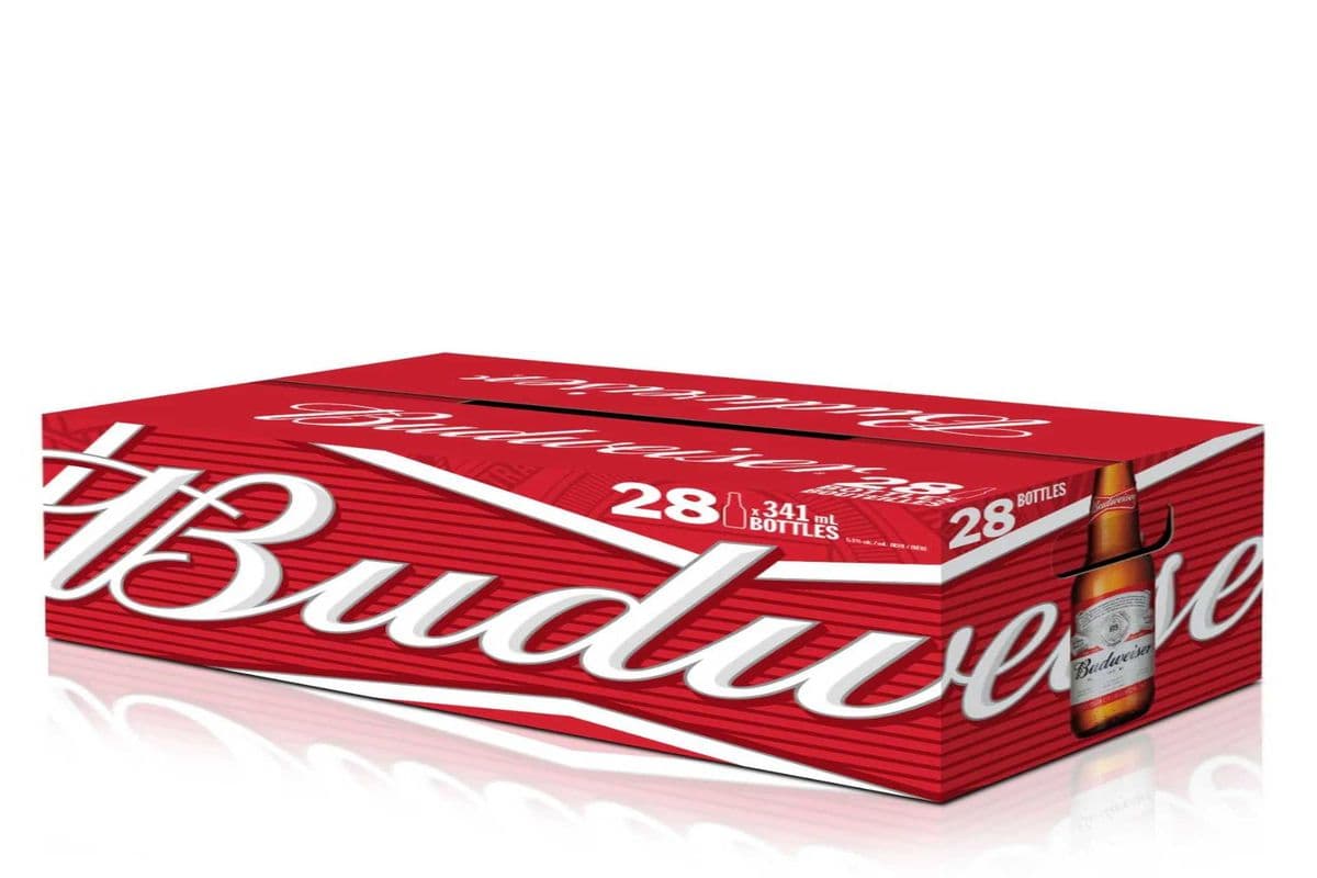 Budweiser Lager Beer 28 bottles (28 x 341ml)
