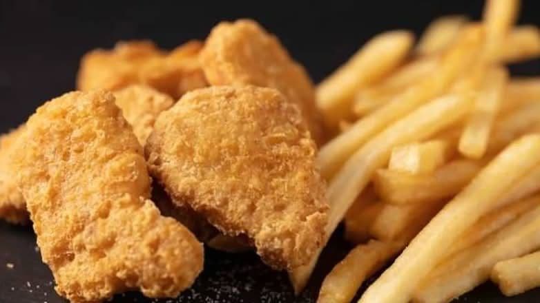 Fries and chicken nuggets