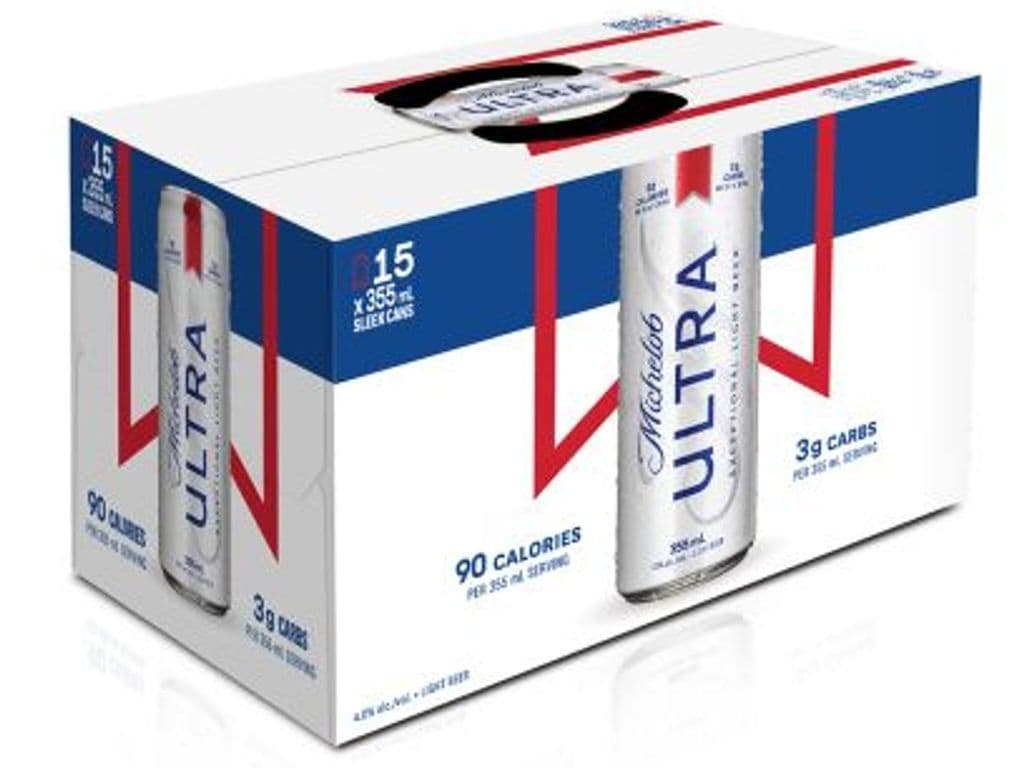 Michelob Ultra Lager Cans (355 ml x 15 ct)